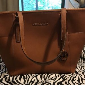 Brown Leather Michael Kors Purse