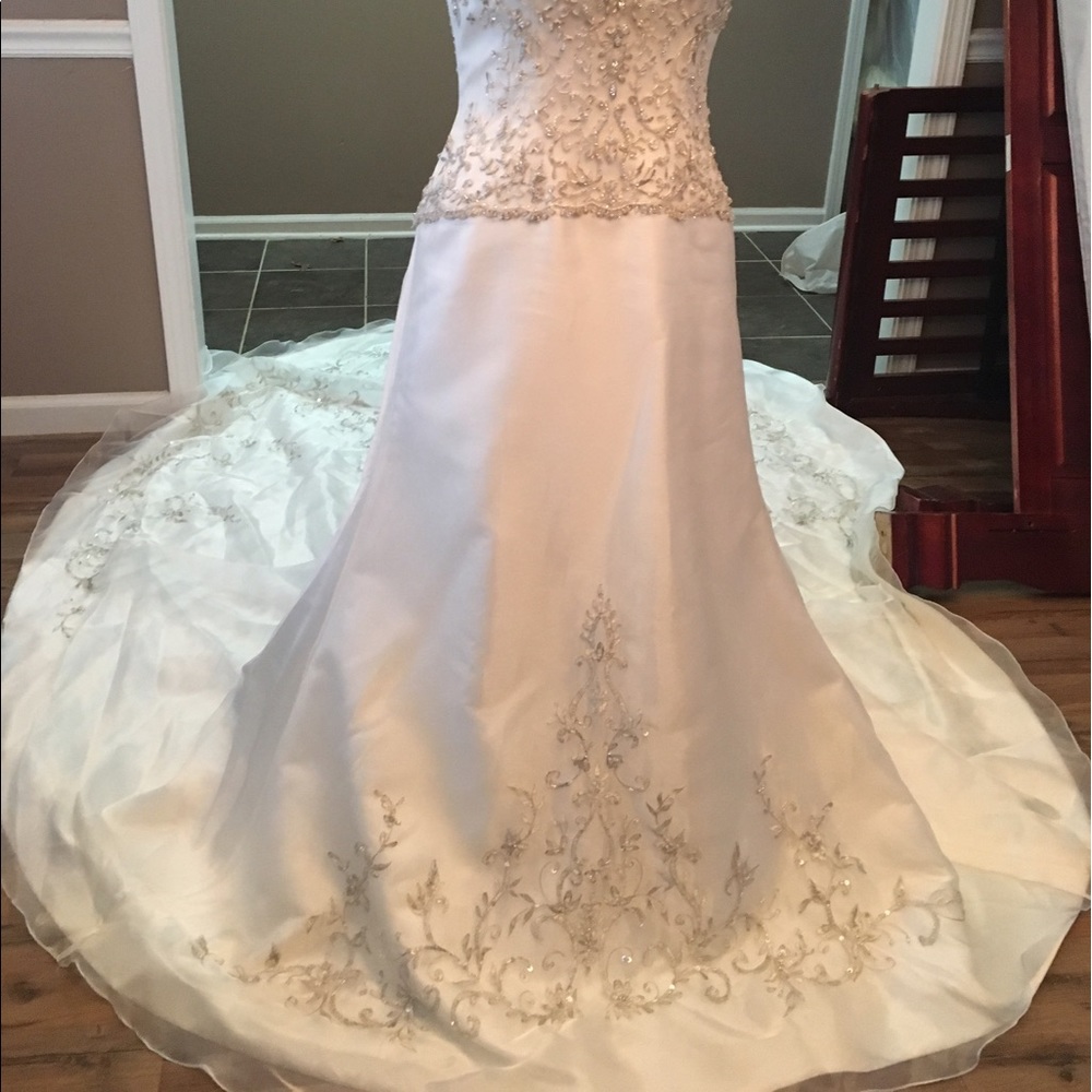 Allure halter wedding dress