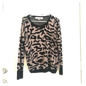Leopard slouch sweater