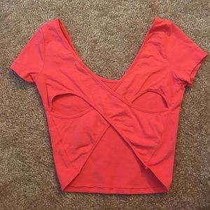 Salmon Colored Crop Top