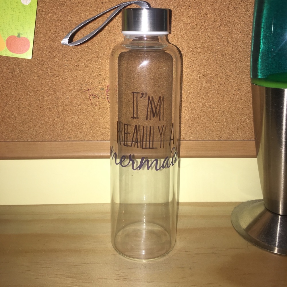 NWT Glass Mermaid water bottle