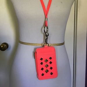 PINK lanyard and wristlet