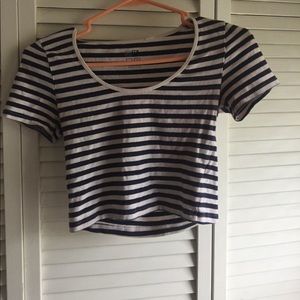Striped Crop top