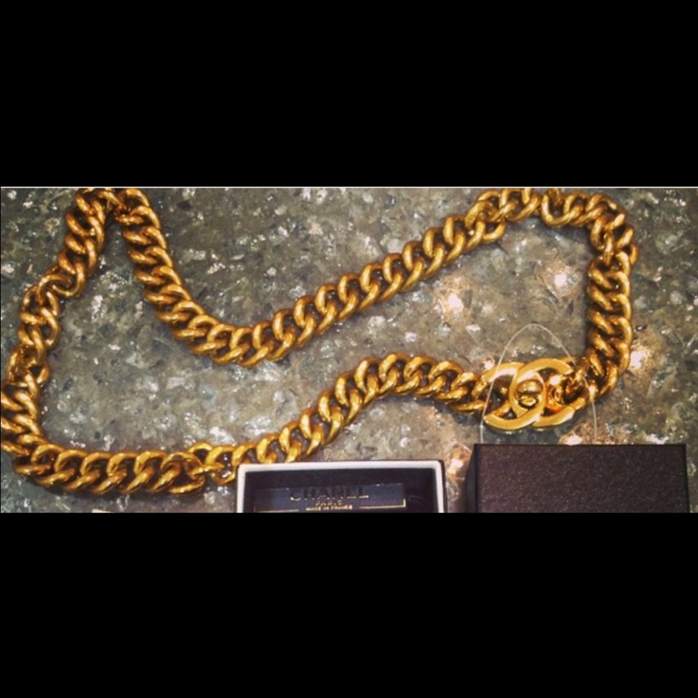 Chanel chain belt