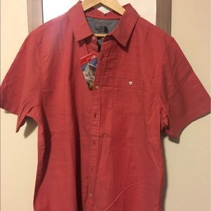 North Face button up short sleeve