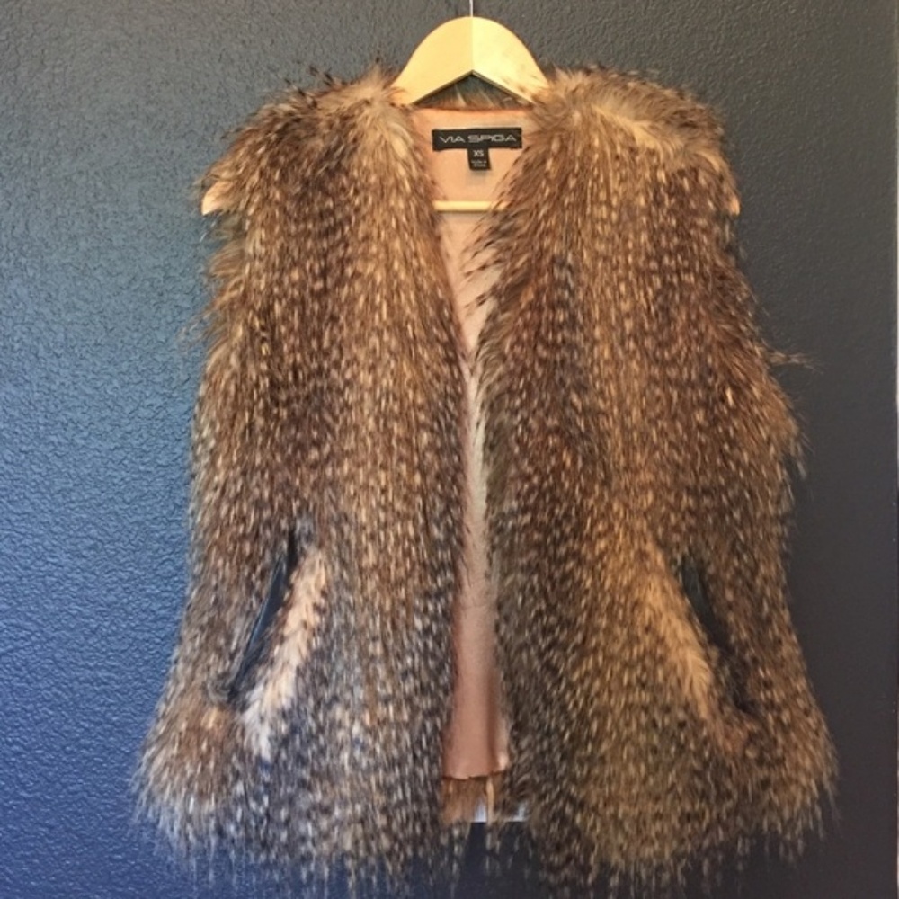 Faux Fur Coyote Vest