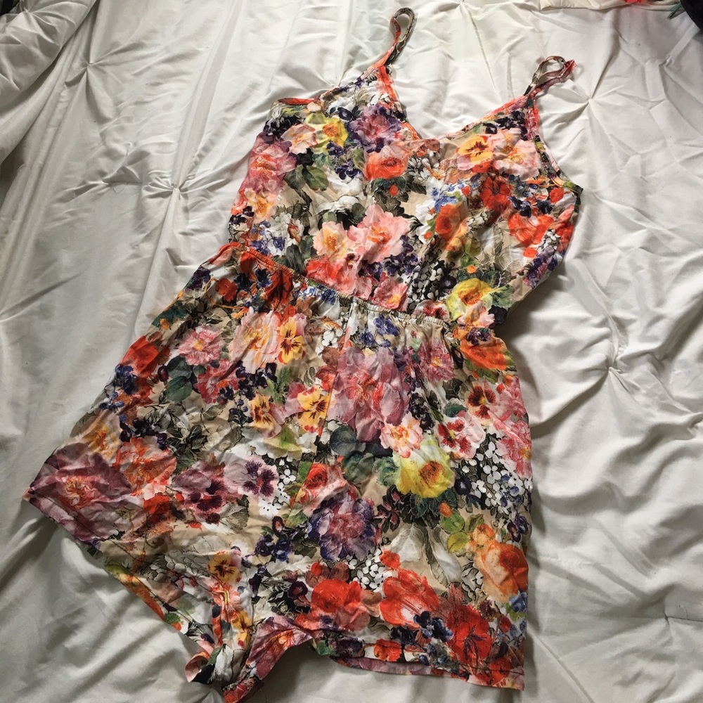 Flirty floral romper