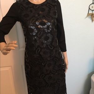 Black Dress leatherette