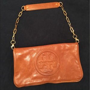 Tan Tory Burch Clutch