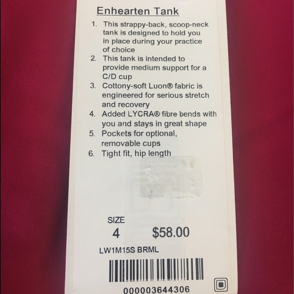 Lululemon Tank. Size 4 - Picture 3 of 3