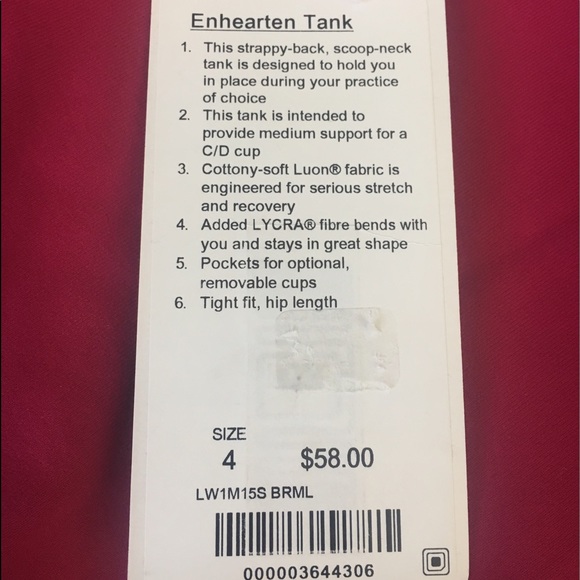 Lululemon Tank. Size 4 - Picture 3 of 3