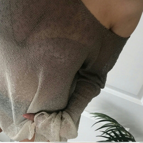 🚫SOLD IN A BUNDLE🚫NWOT OMBRE SHEER TOP!! - Picture 2 of 8