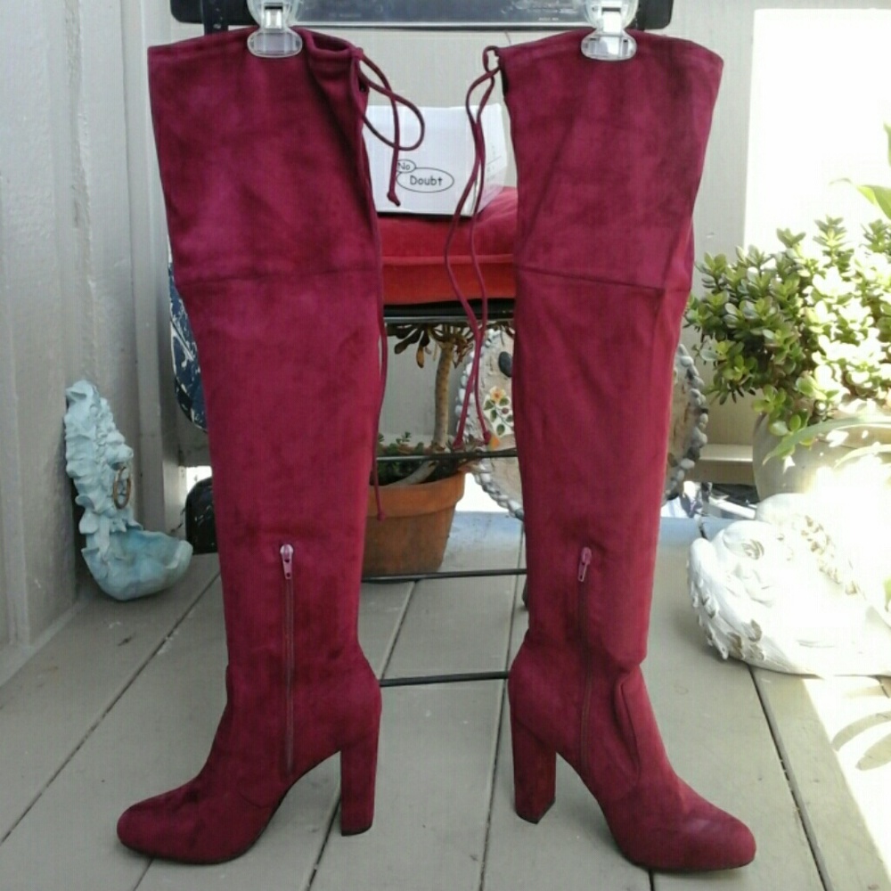 No Doubt  Over the Knee Suede Boots