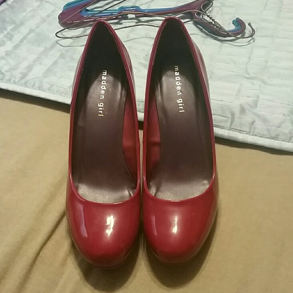 Madden Girl red heels
