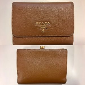 Authentic Prada Bifold Leather Wallet