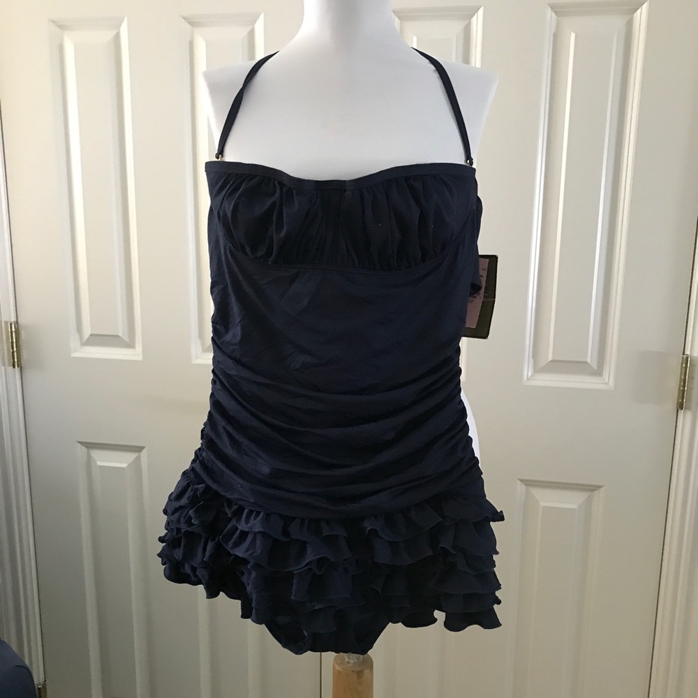 Juicy Couture Navy One Piece Bathing Suit