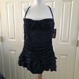 Juicy Couture Navy One Piece Bathing Suit