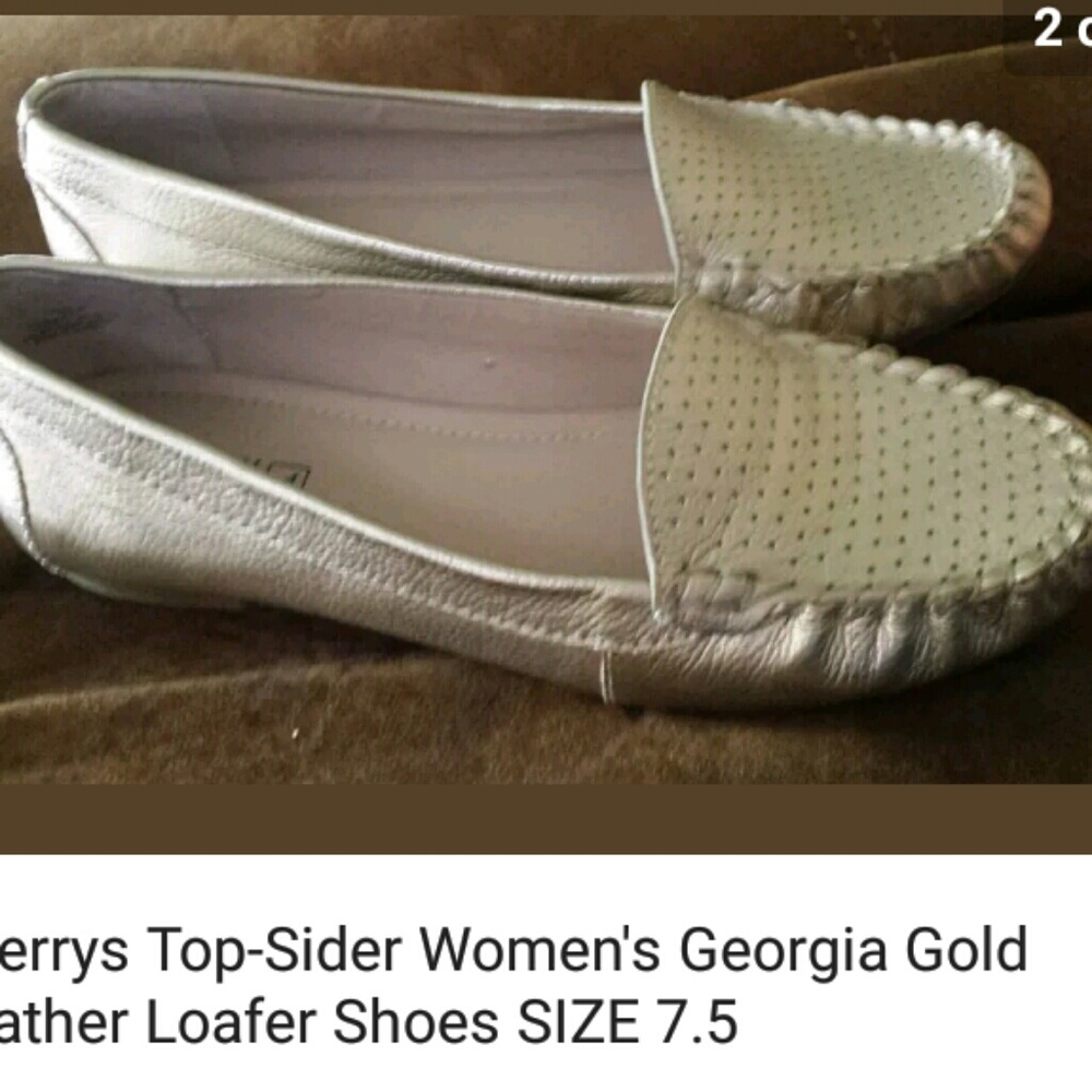 Silver top sider Sperrys