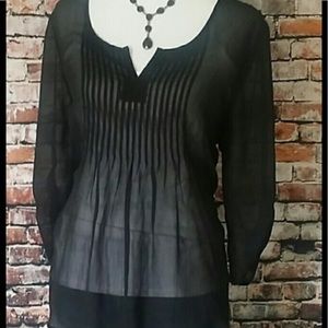 Torrid sheer peasant blouse