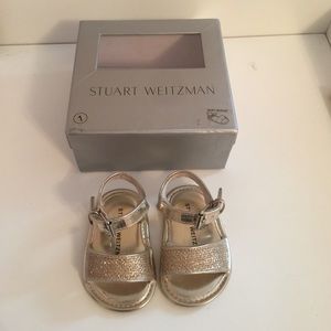 Stuart Weitzman Baby Nudist Gild Sandal