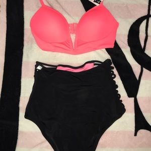 VS PINK High Waisted Bikini Set