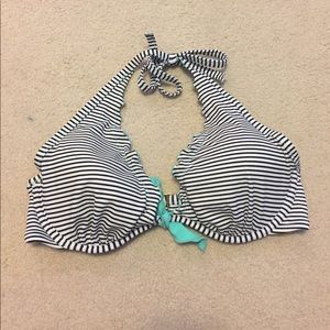 Stopped underwire bikini top