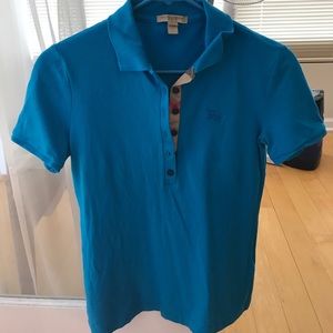 Burberry blue polo