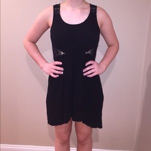 Gorgeous black high-low dress with cutouts