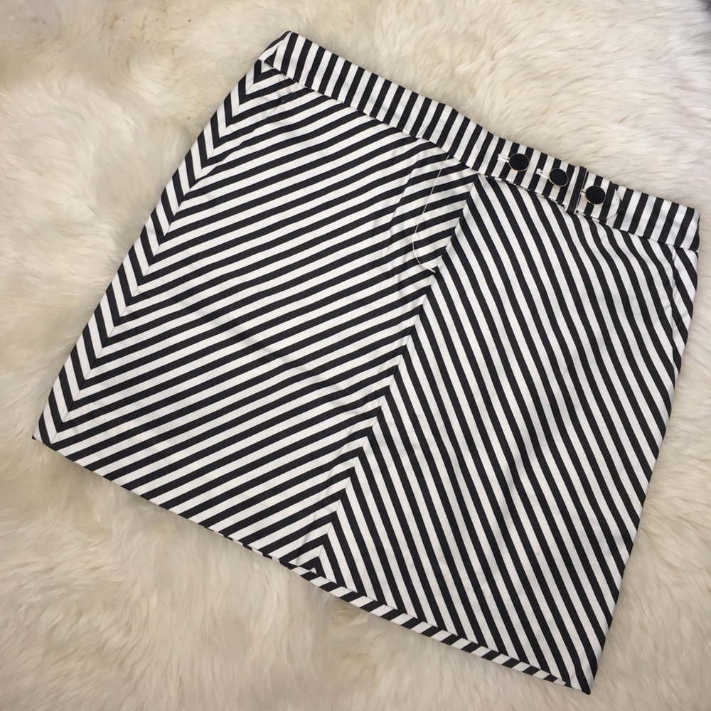 J. Crew striped mini skirt