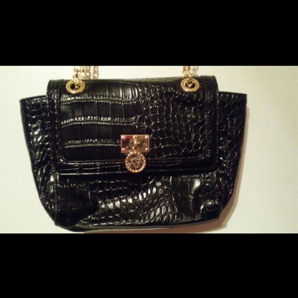 Anne Klein purse alligator print