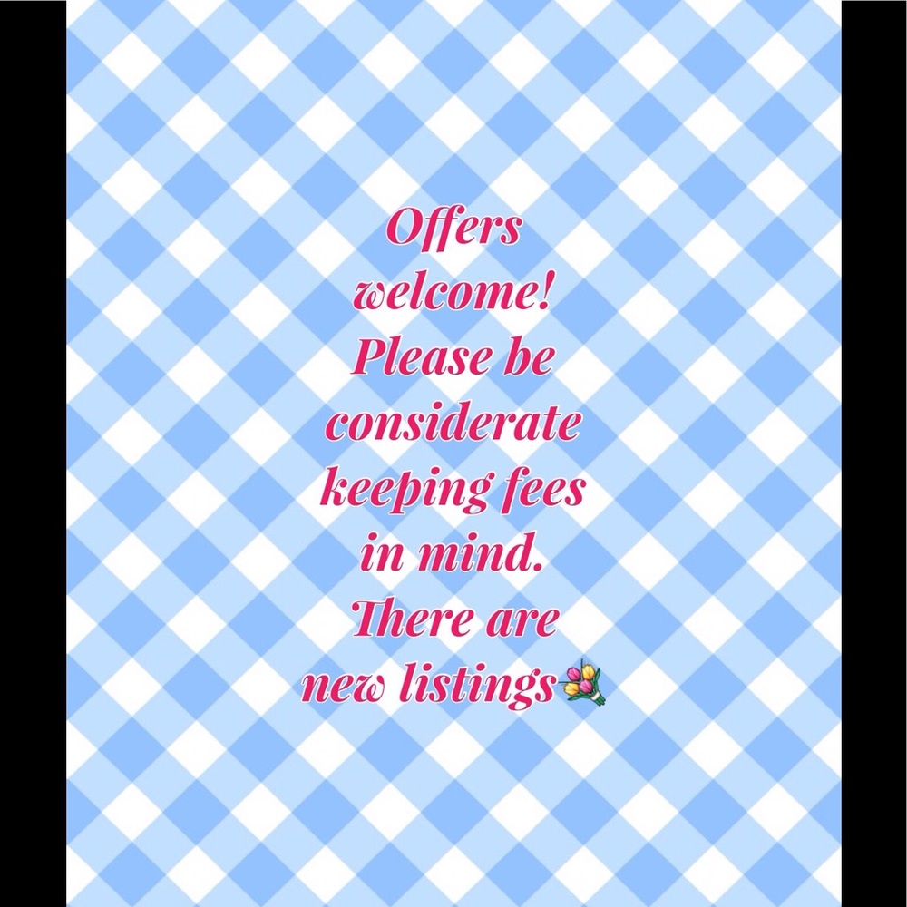 Offers welcome💐