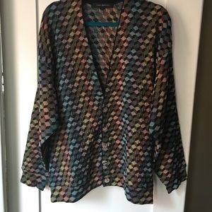 Jhane Barnes men's 3D block sweater