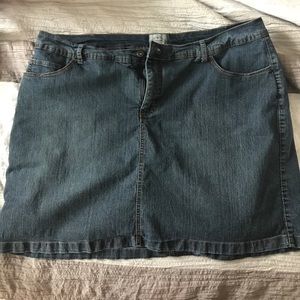 Blue jean skort