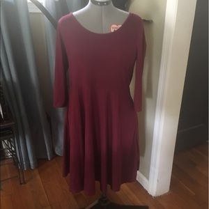 Cranberry swing dress