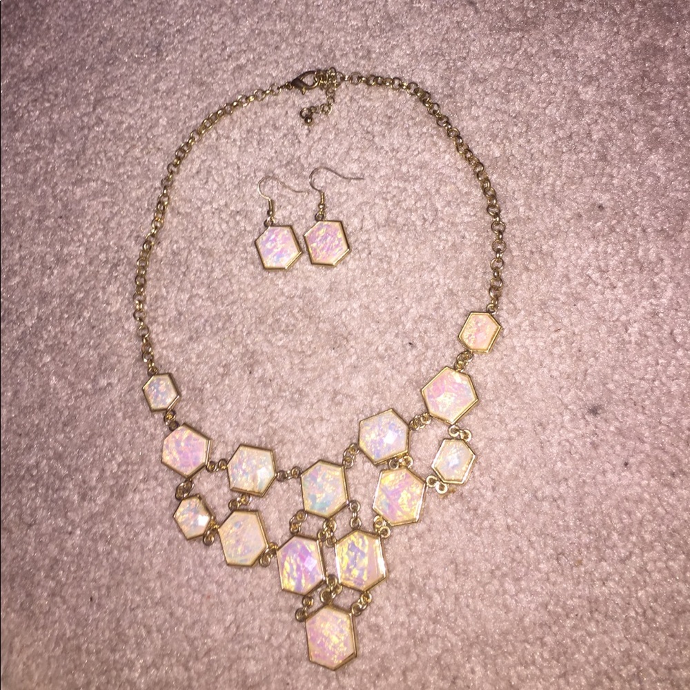 Adorable opal jewelry set