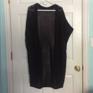 Forever 21 Crochet Long Sweater