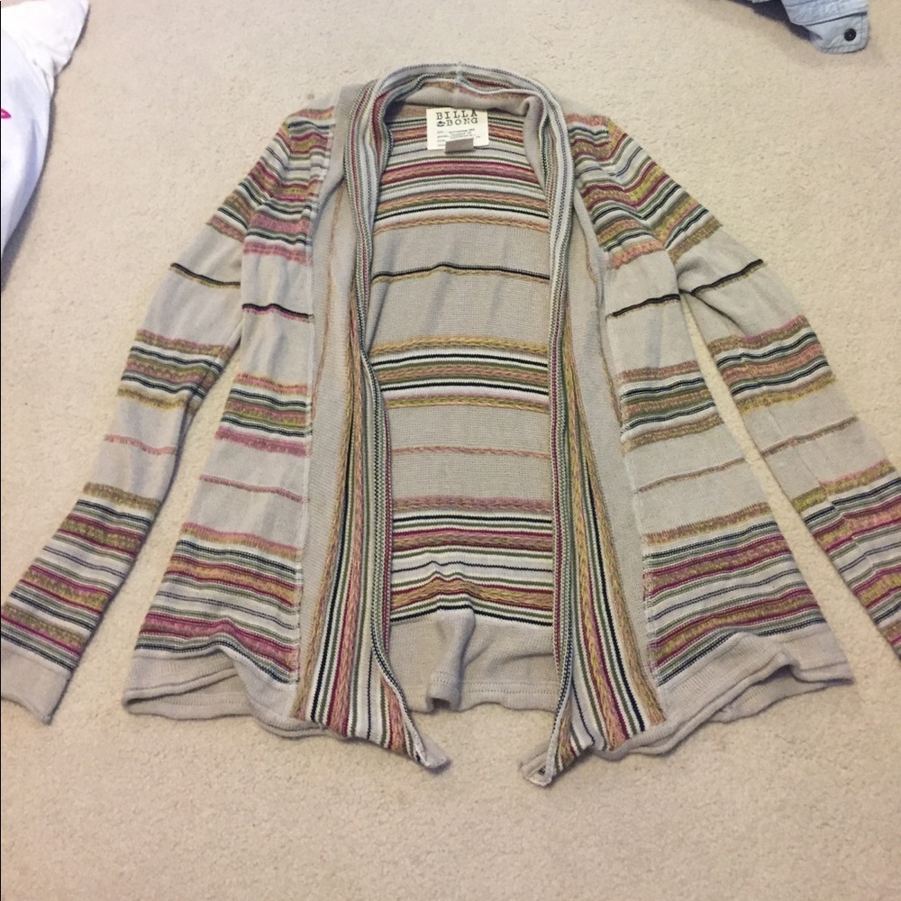 Billabong striped cardigan