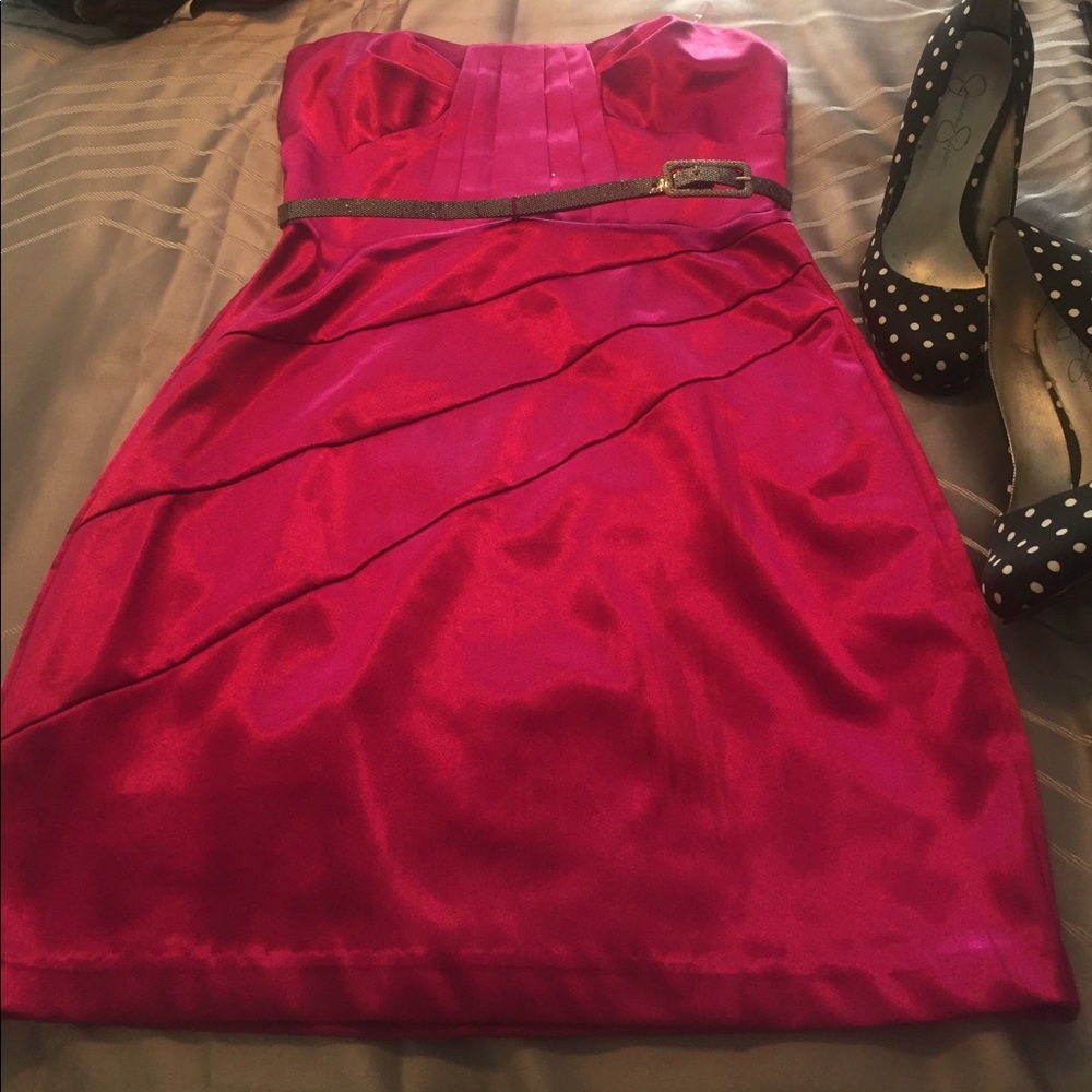 👗 SALE Last call!  Pink Satin formal dress