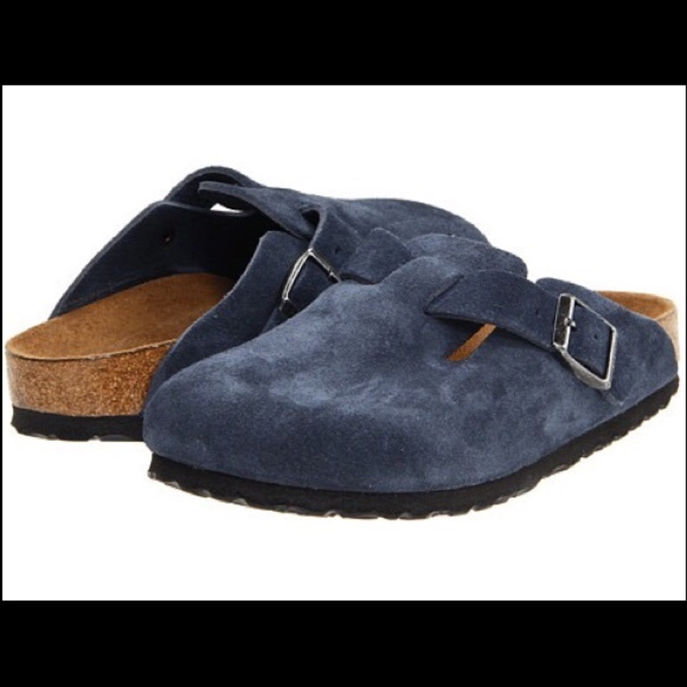 Papillio By Birkenstock Boston Blue Suede