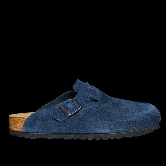 Papillio By Birkenstock Boston Blue Suede - Picture 3 of 6