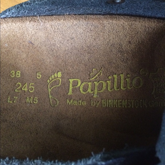 Papillio By Birkenstock Boston Blue Suede - Picture 5 of 6