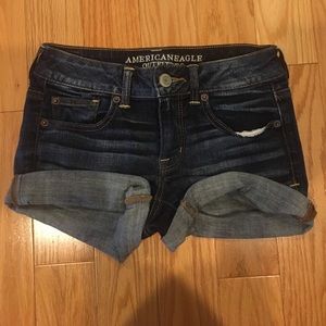 Denim shorts