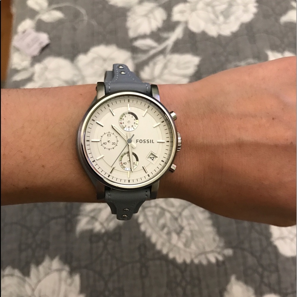 Fossil leather watch