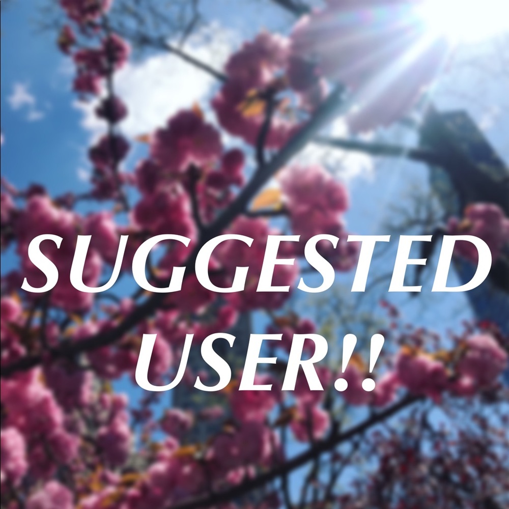 Eek! SUGGESTED USER!