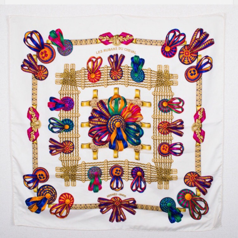 Hermes silk scarf