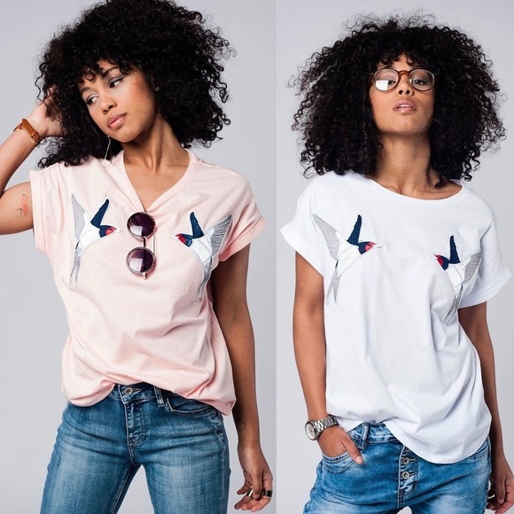 🗽⛵️Sailor's Swallows/Birds Tee Shirt - Picture 2 of 3