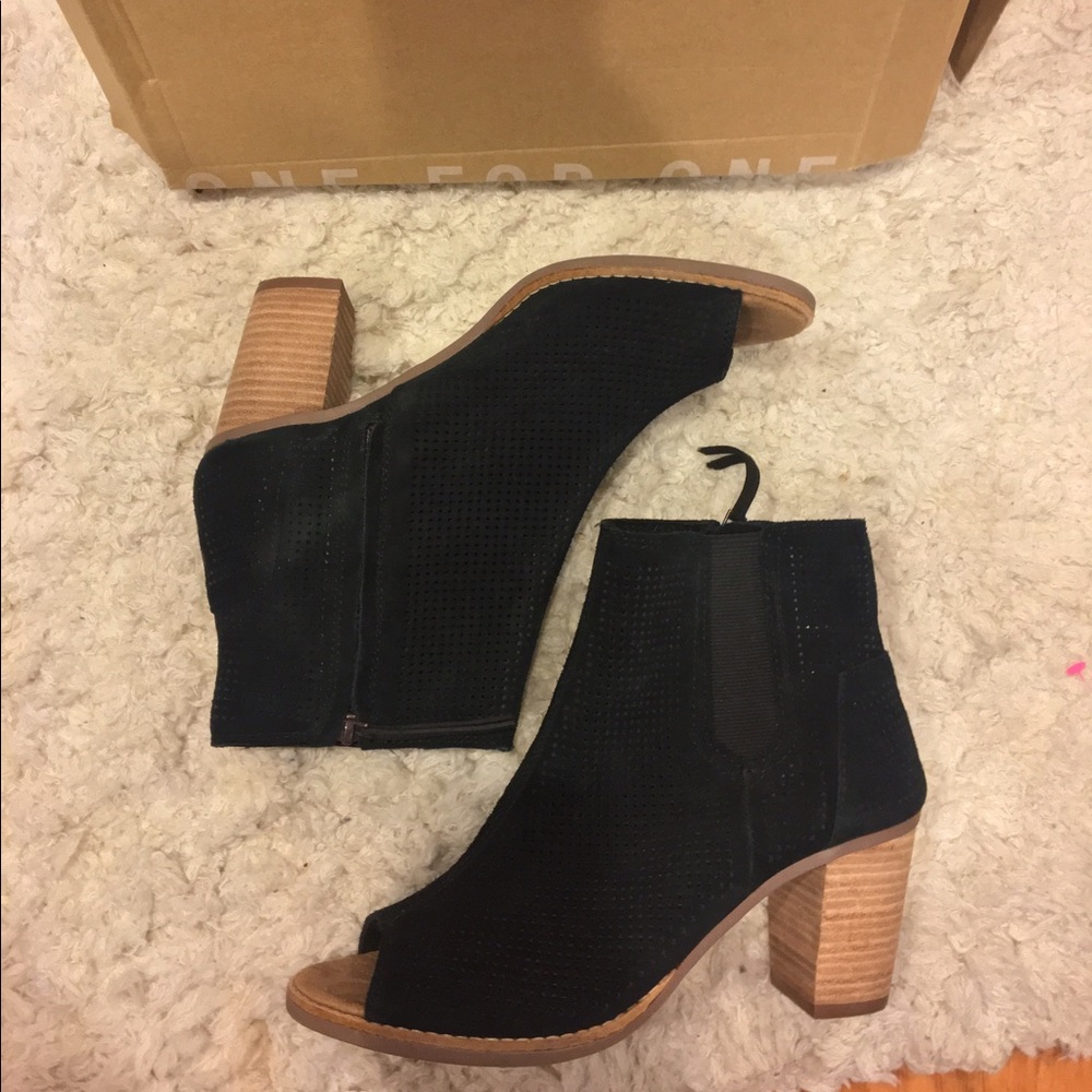 TOMS Majorca Peep Toe Bootie