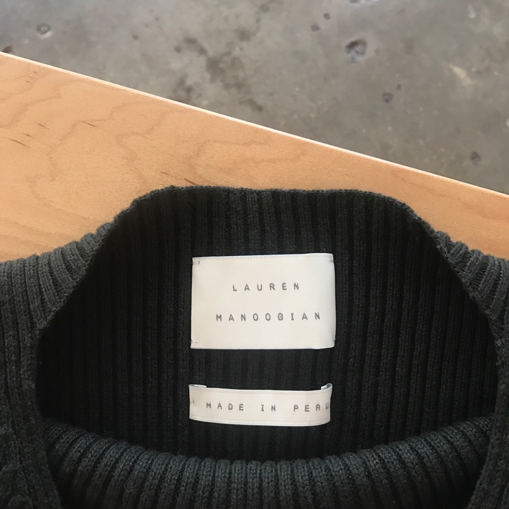 Lauren Manoogian 'Rib Tunic' in Pine Black