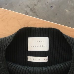 Lauren Manoogian 'Rib Tunic' in Pine Black