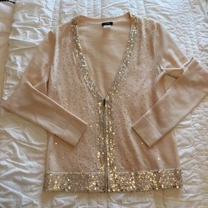 J. Crew blush sequence cardigan